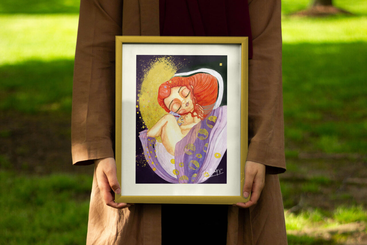 Illustration-Danae Gustav Klimt